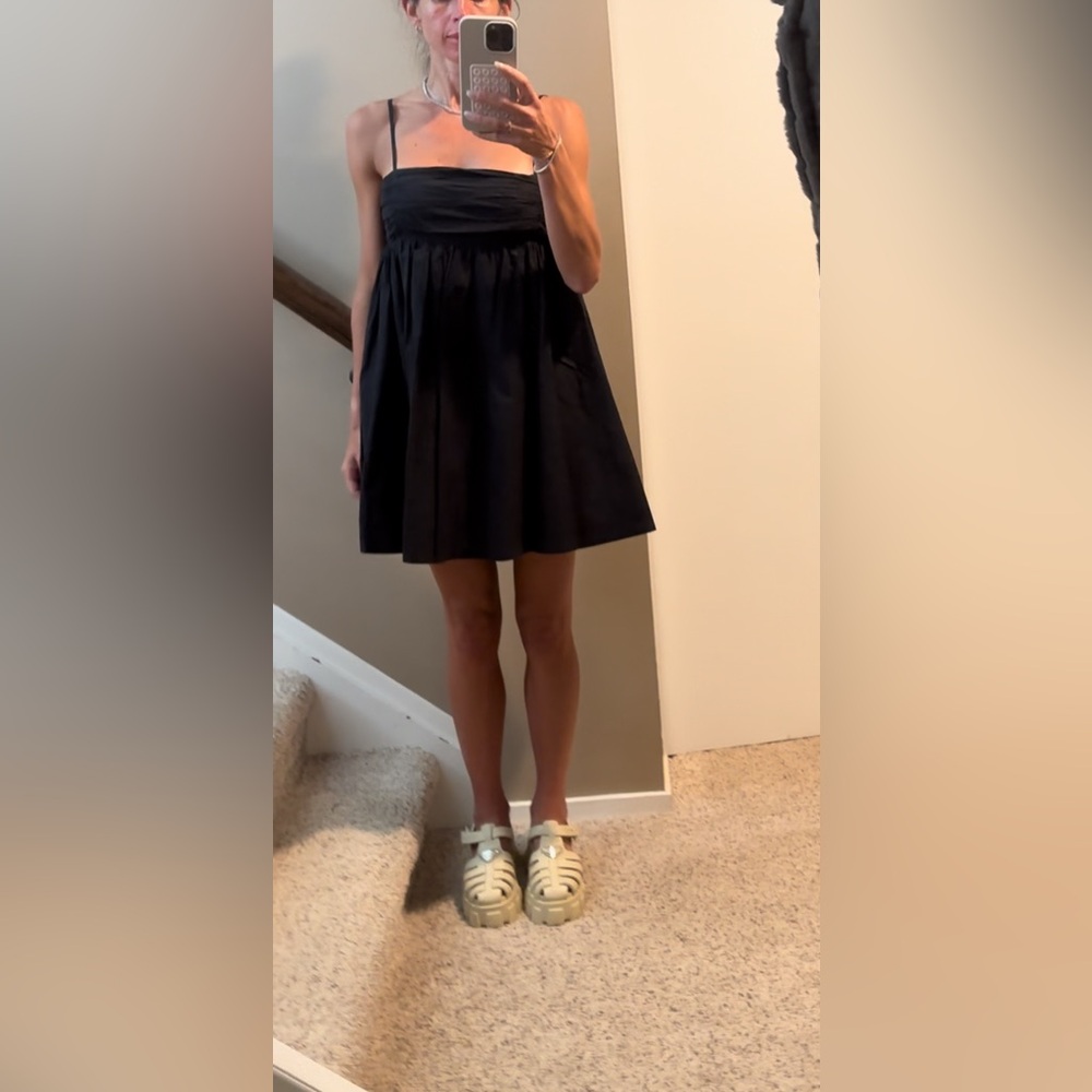 Aritzia Elegant Black Mini Dress